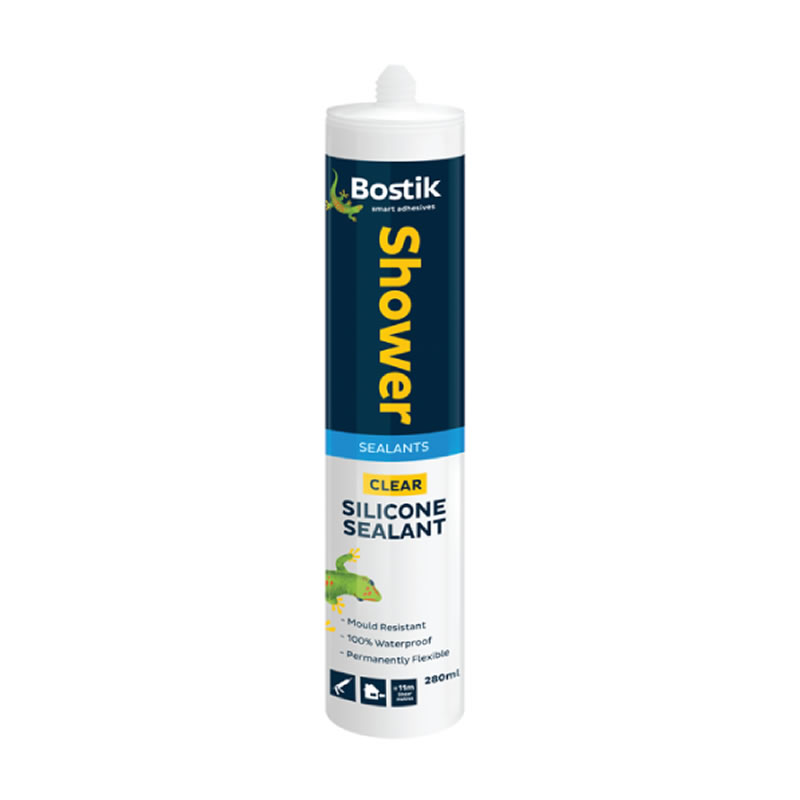 SEALANT - BOSTIK SILICONE SHOWER 280ML CLEAR